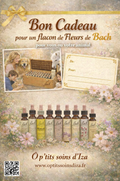 BON CADEAU * FLACON PERSONNALISE DE FLEURS DE BACH A OFFRIR