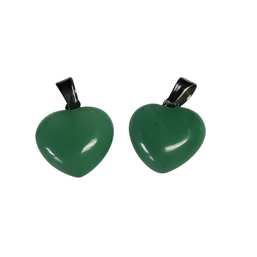 Aventurine - Pendentif en coeur pour animaux