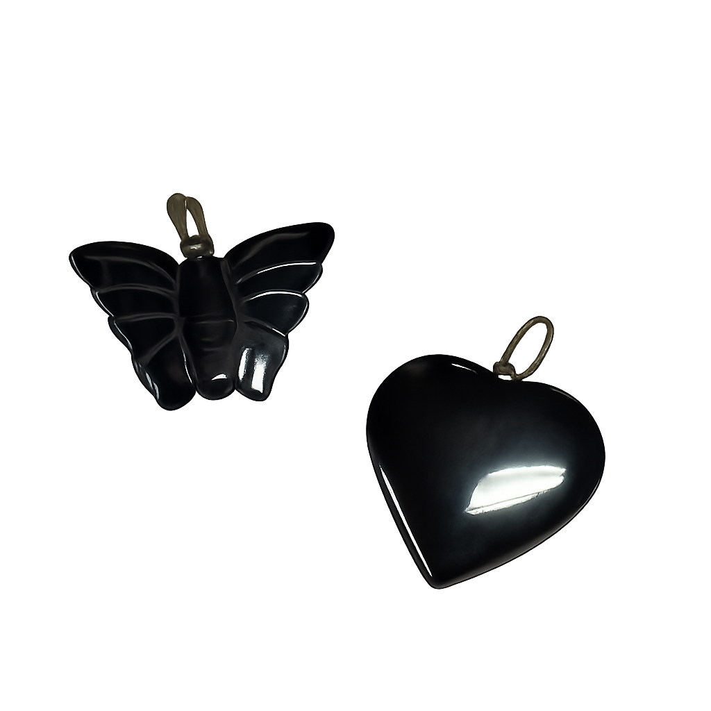 Hématite - Pendentif pour animaux - Forme coeur