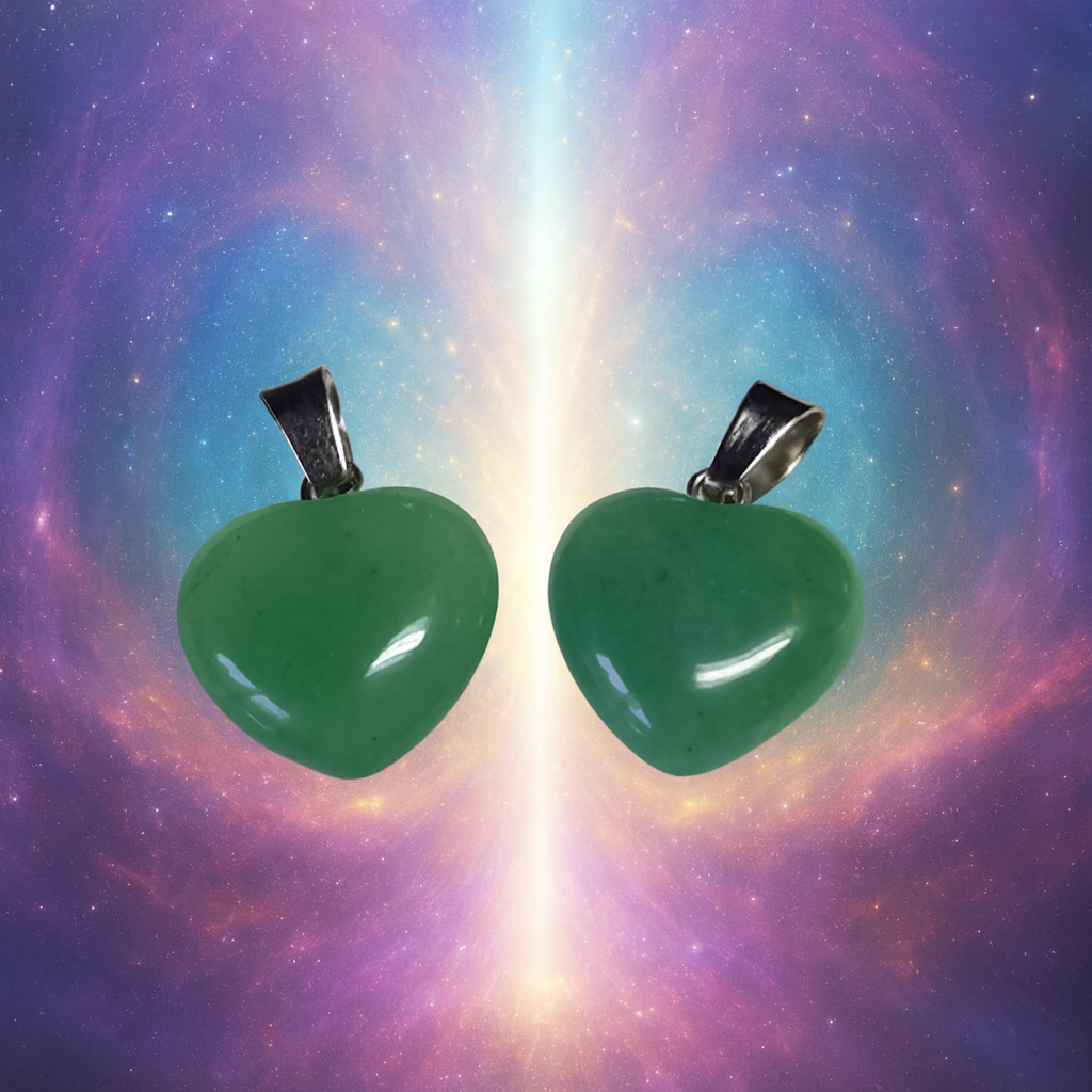 Aventurine - Pendentif en coeur pour animaux