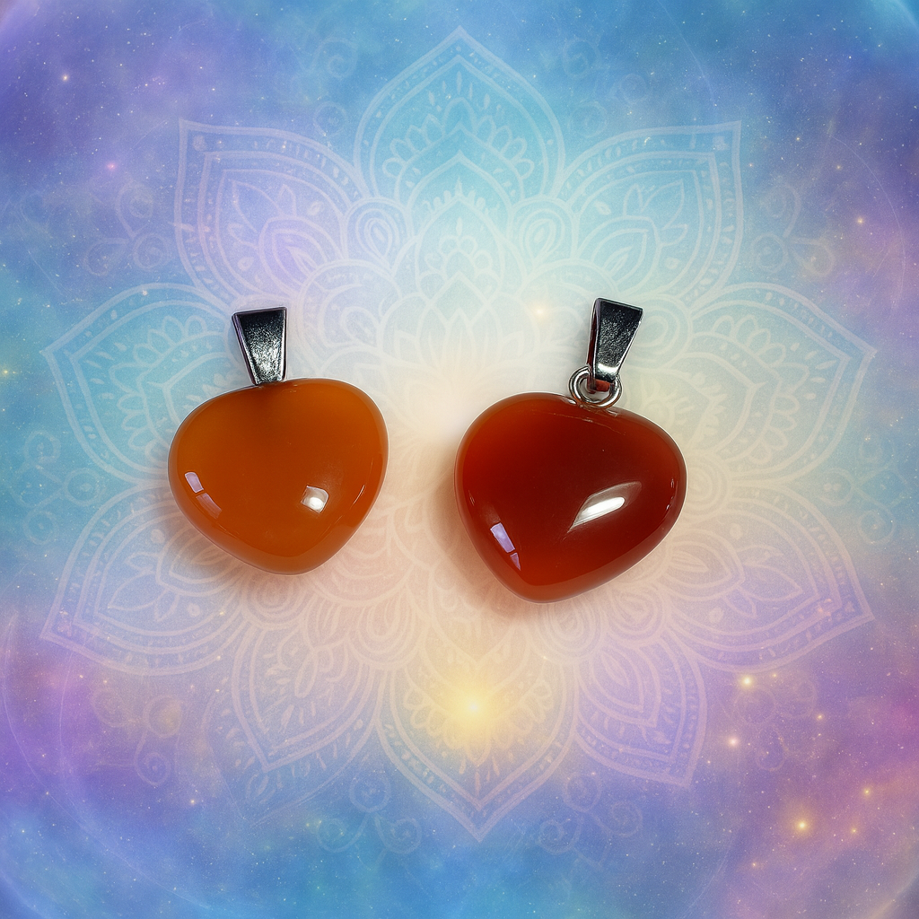 Cornaline - Pendentif en coeur pour animaux