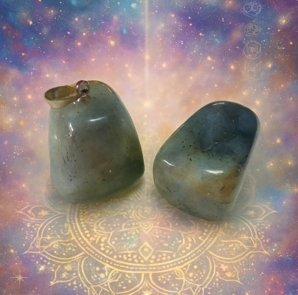 Labradorite - Pendentif en pierre polie pour animaux