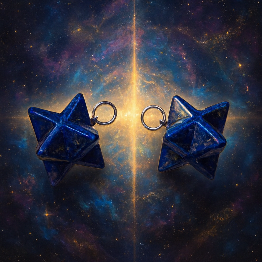 Lapi Lazulis - Pendentif Merkaba pour animaux
