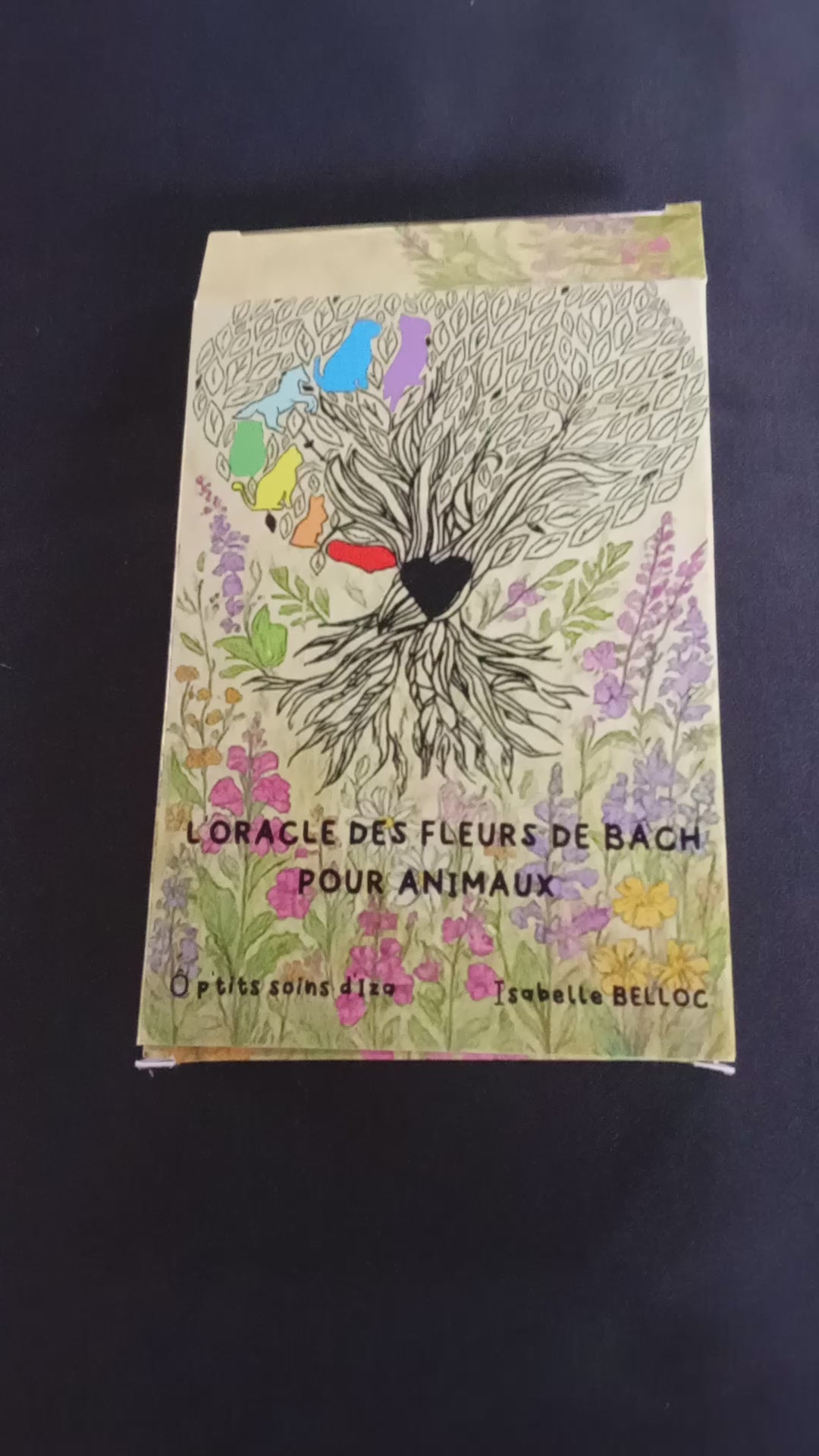 Présentation en vidéo de mon oracle des fleurs de Bach pour animaux